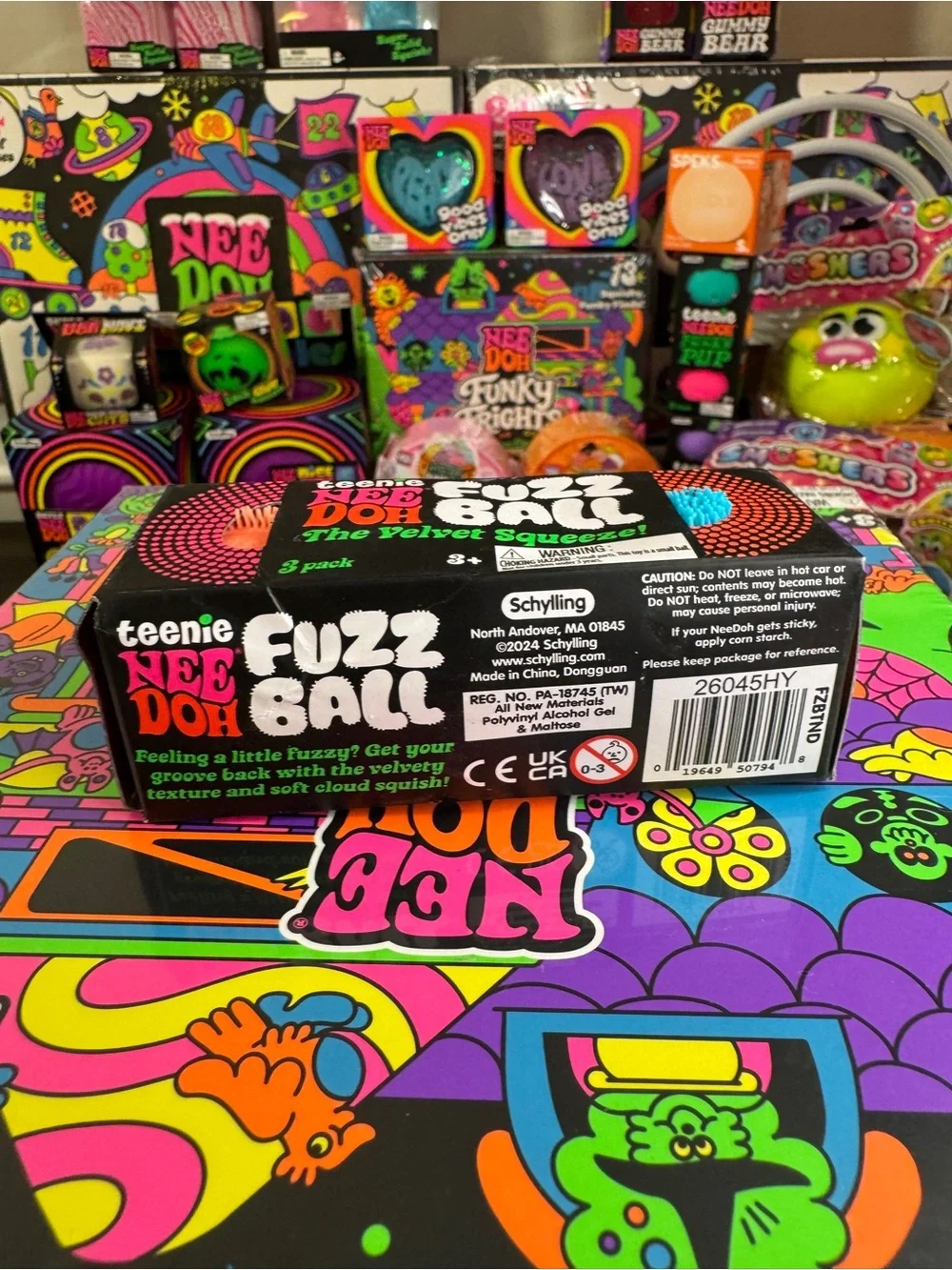 NeeDoh Teenie Fuzz Ball 3PK NEW 100% AUTHENTIC